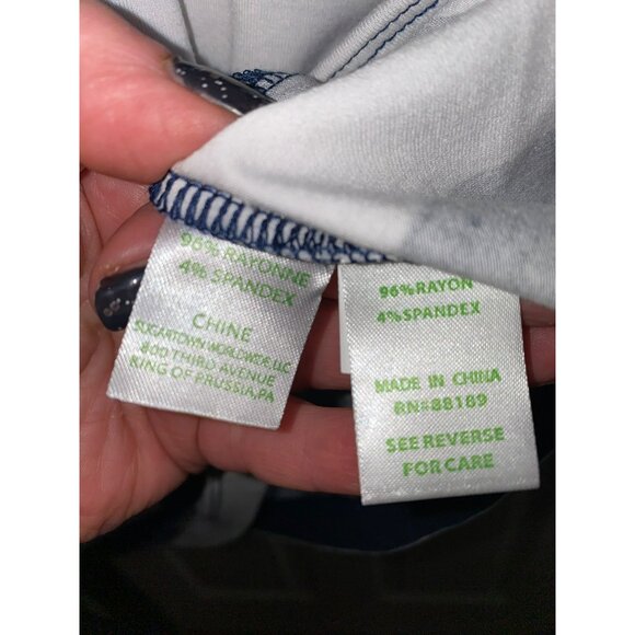 New Lilly Pulitzer Lula Navy White Striped Scoop Neck Ruffle Sleeve Shift Dress - Picture 8 of 10